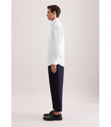 Chemise ml fantaisie seidensticker 01white