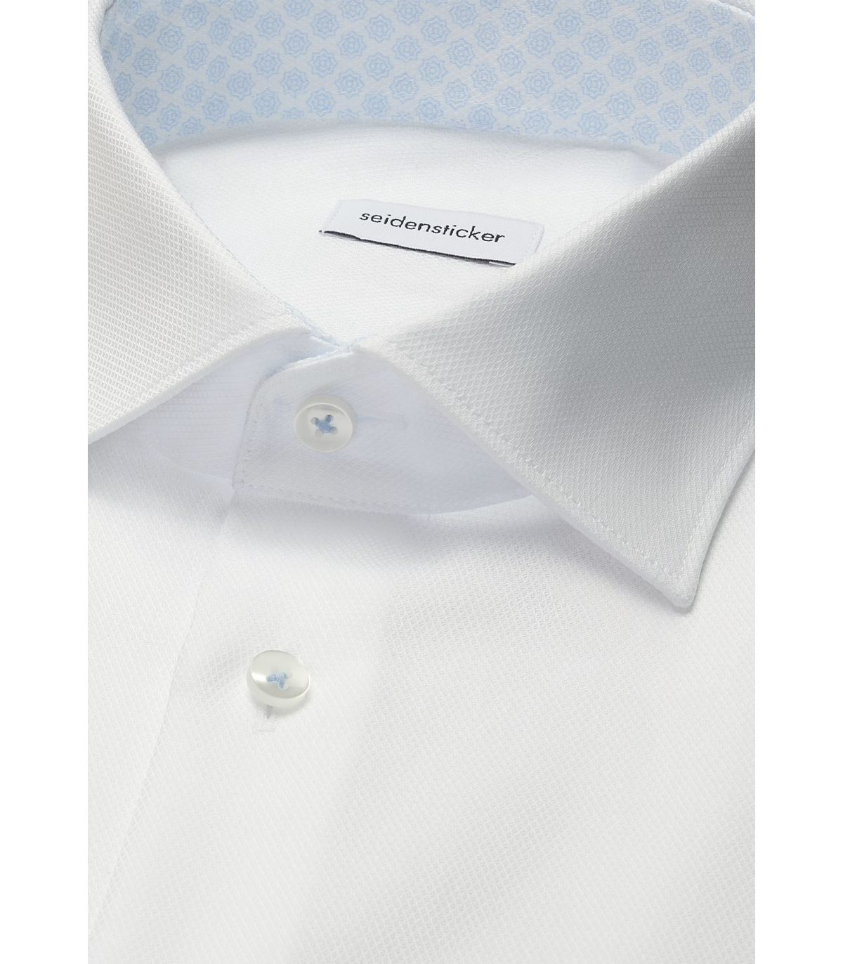 Chemise ml fantaisie seidensticker 01white