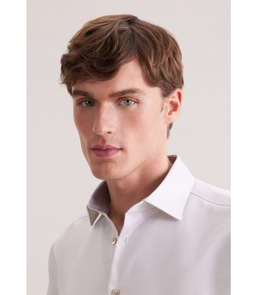 Chemise ml fantaisie seidensticker 05beige