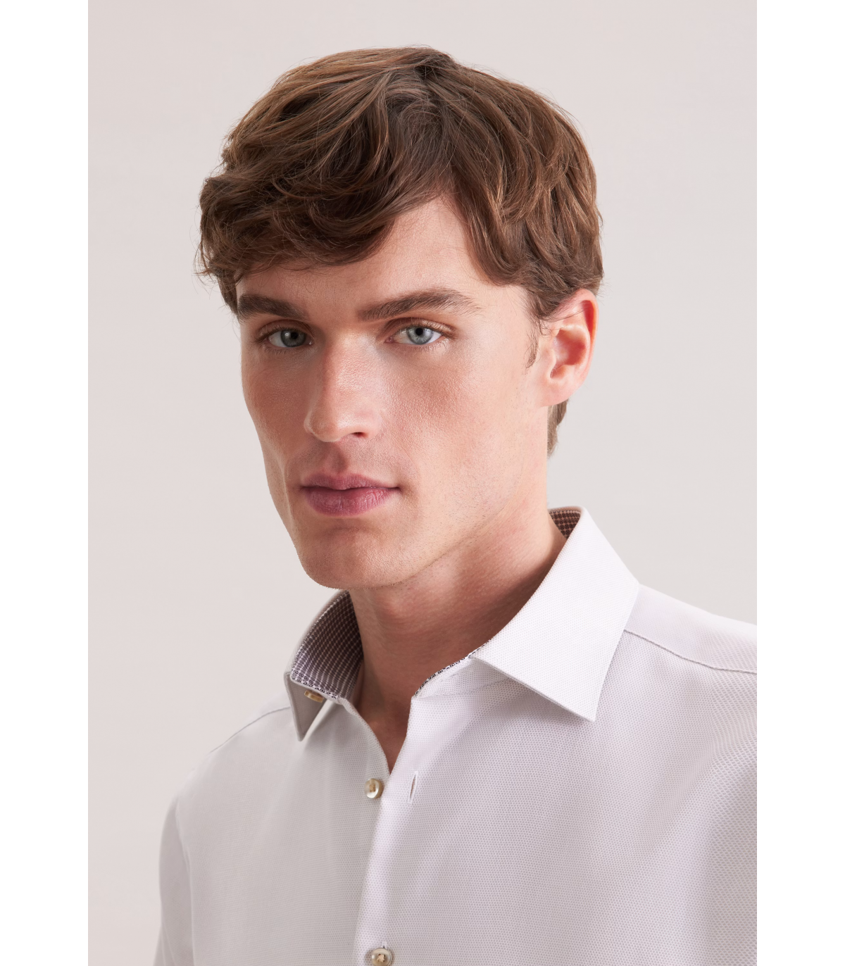 Chemise ml fantaisie seidensticker 05beige