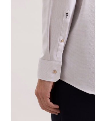 Chemise ml fantaisie seidensticker 05beige