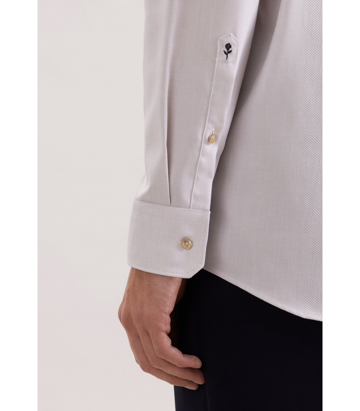 Chemise ml fantaisie seidensticker 05beige