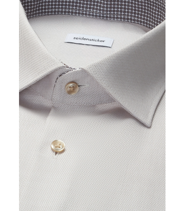 Chemise ml fantaisie seidensticker 05beige