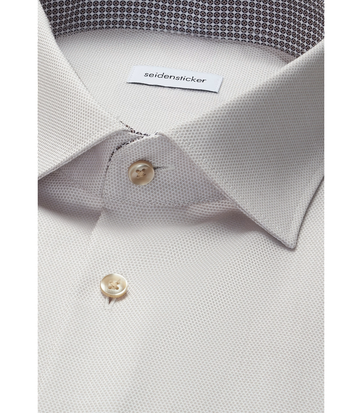Chemise ml fantaisie seidensticker 05beige