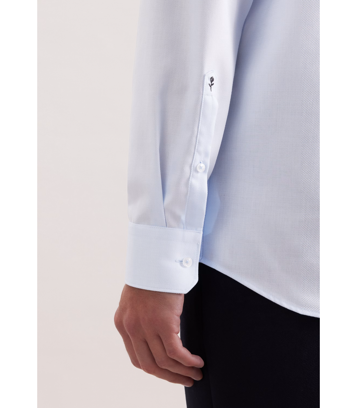 Chemise ml fantaisie seidensticker 11lightblue