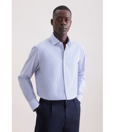 Chemise ml fantaisie seidensticker 15midblue