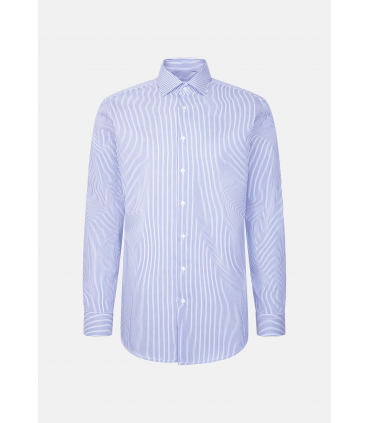 Chemise ml fantaisie seidensticker 15midblue