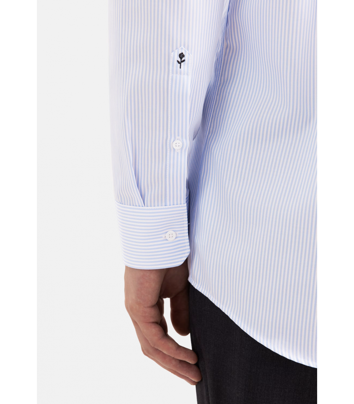 Chemise ml fantaisie seidensticker 11lightblue