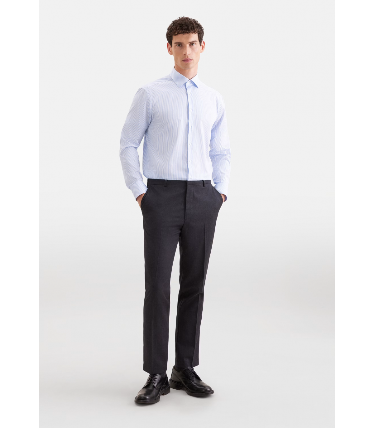 Chemise ml fantaisie seidensticker 11lightblue