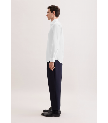 Chemise ml uni seidensticker 01blanc