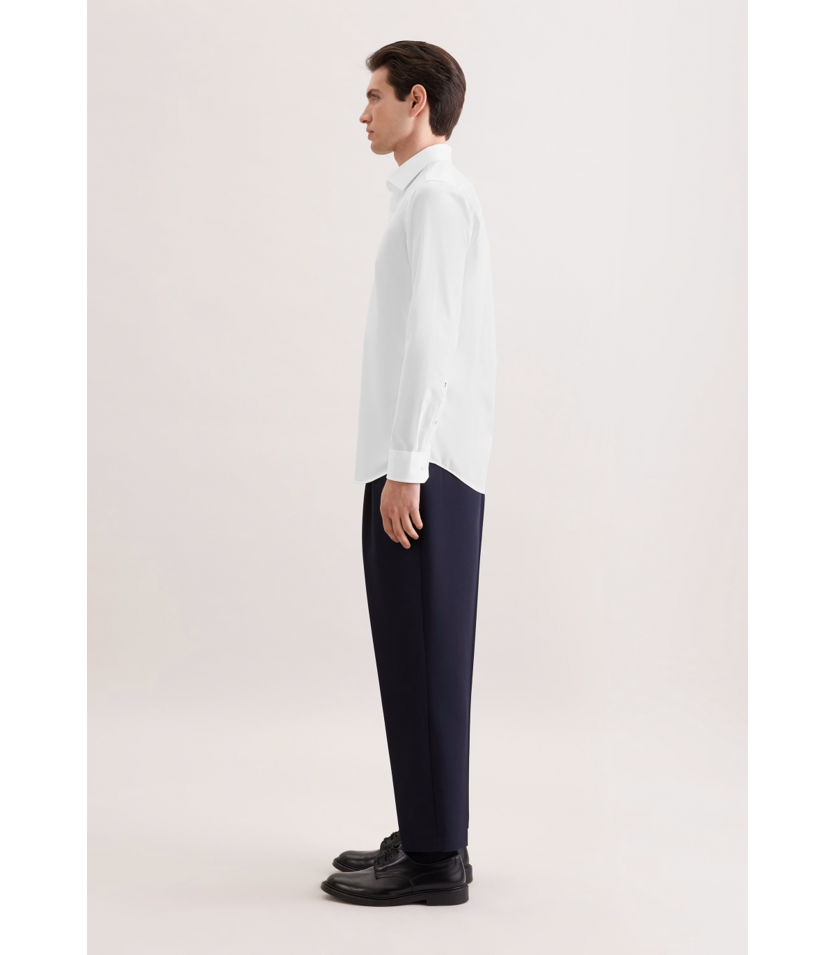 Chemise ml uni seidensticker 01blanc