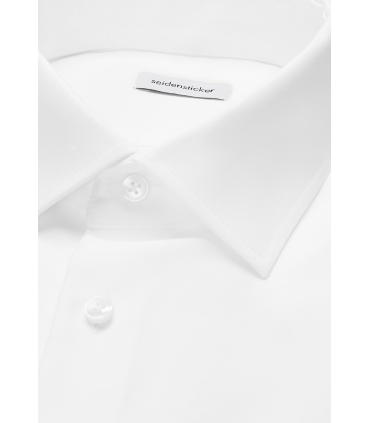 Chemise ml uni seidensticker 01blanc