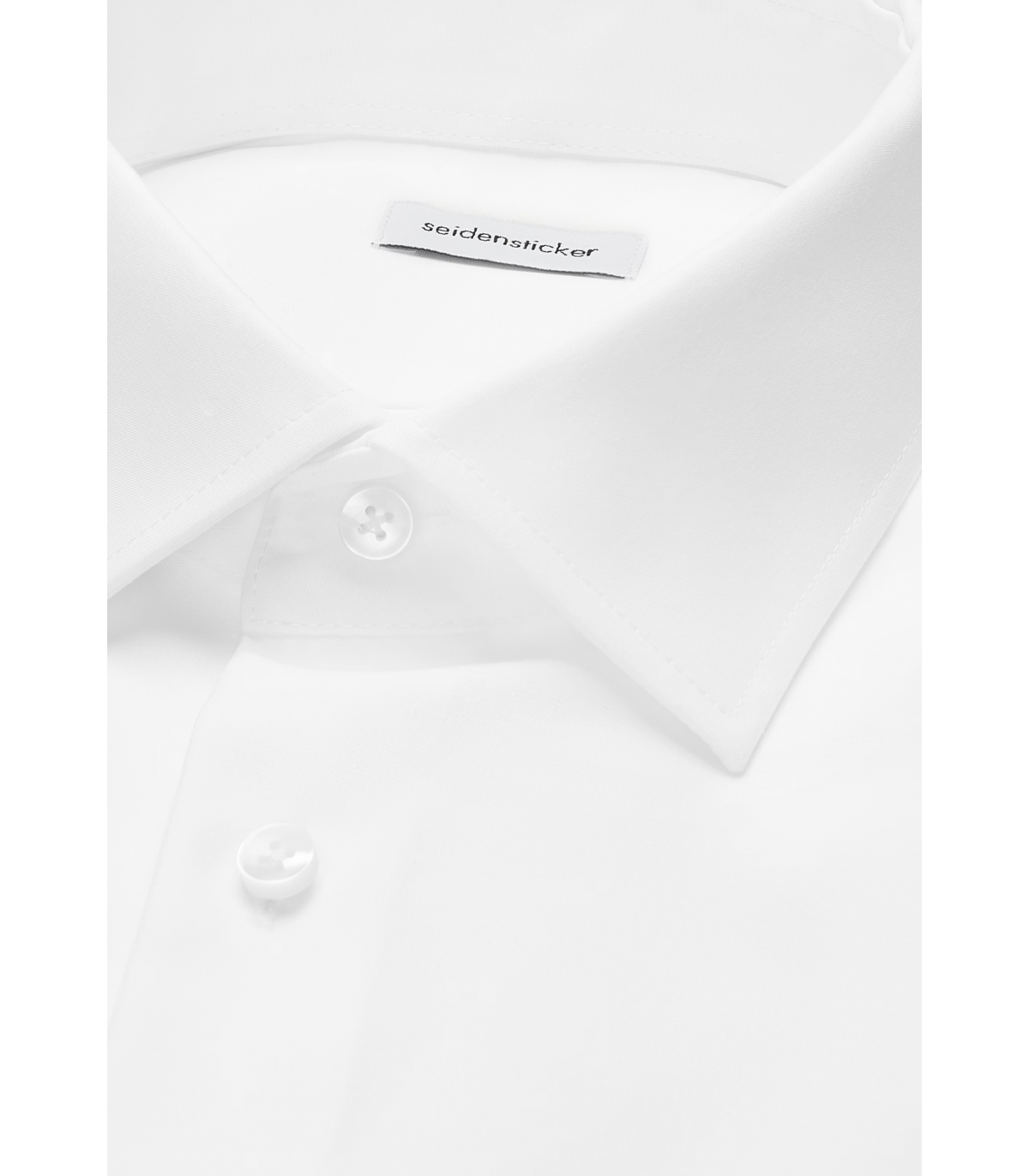 Chemise ml uni seidensticker 01blanc