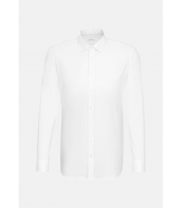 Chemise ml uni seidensticker 01blanc