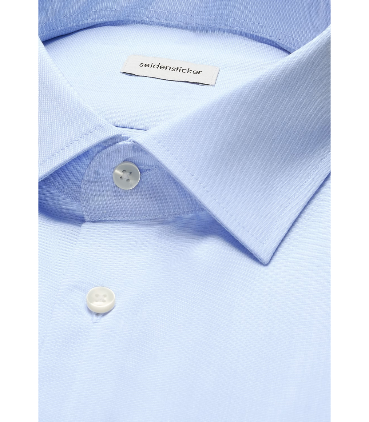 Chemise ml uni seidensticker 12bleu