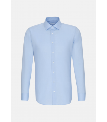 Chemise ml uni seidensticker 12bleu