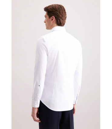 Chemise ml uni seidensticker 01blanc