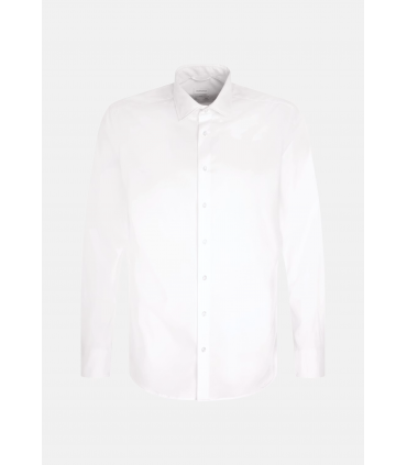 Chemise ml uni seidensticker 01blanc