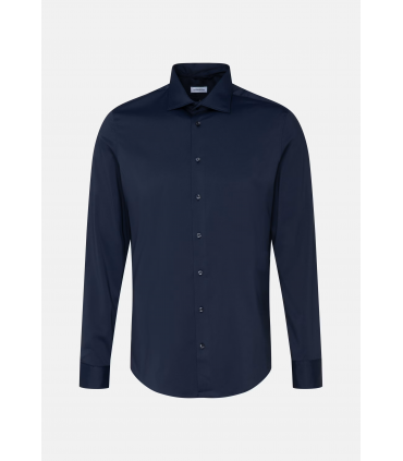 Chemise ml uni seidensticker 19bleu