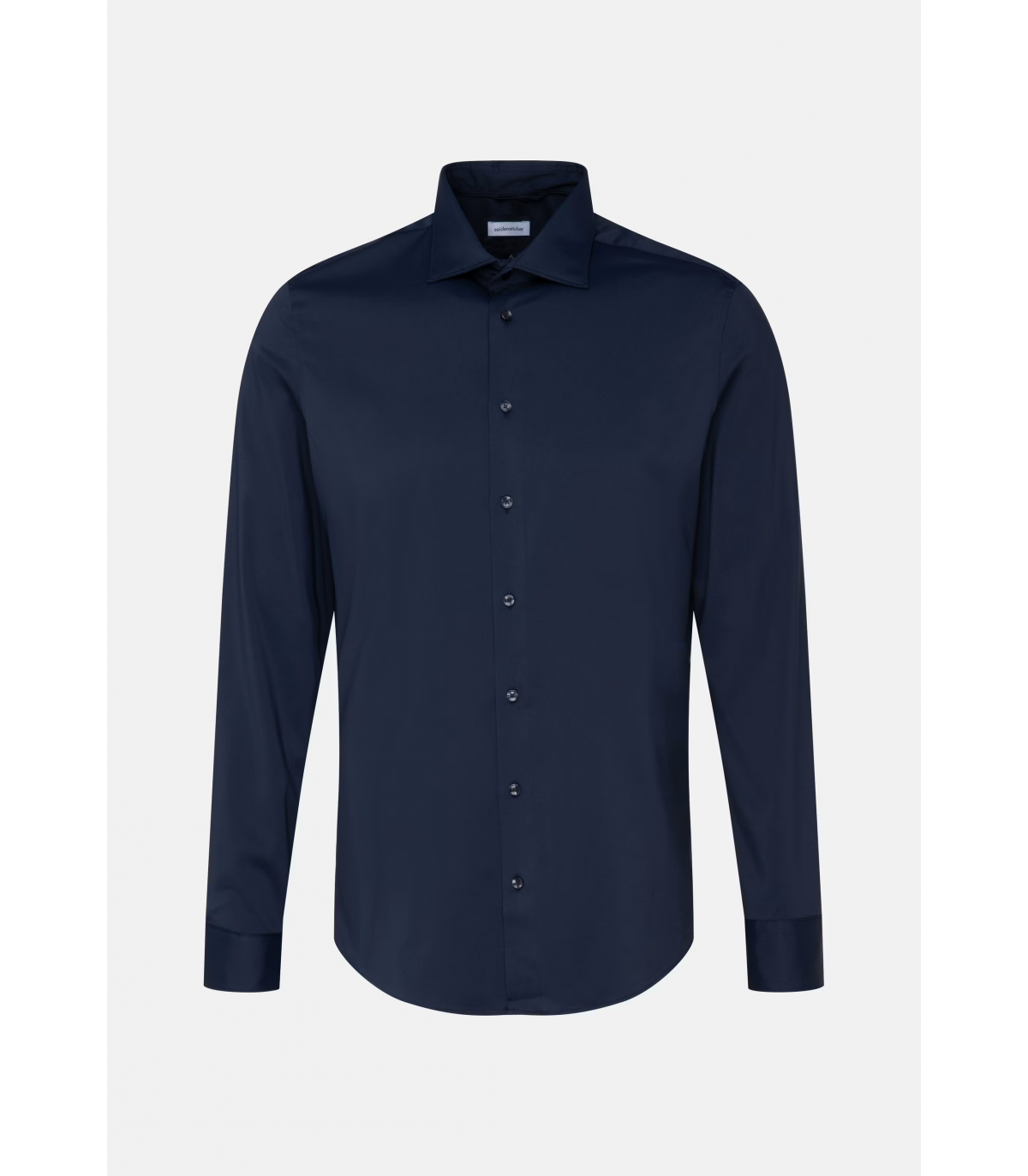 Chemise ml uni seidensticker 19bleu