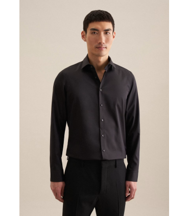 Chemise ml uni seidensticker 39noir