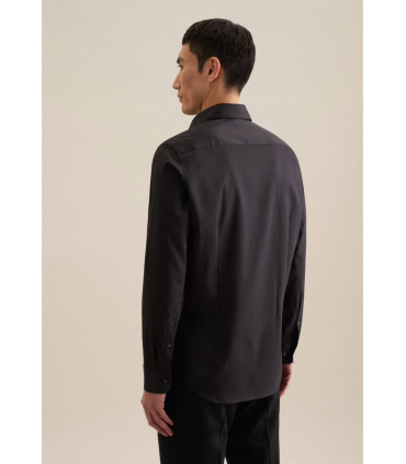 Chemise ml uni seidensticker 39noir