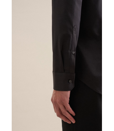 Chemise ml uni seidensticker 39noir