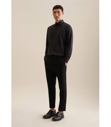 Chemise ml uni seidensticker 39noir