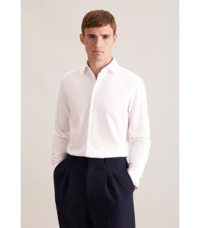 Chemise ml uni seidensticker 02ecru