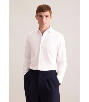 Chemise ml uni seidensticker 02ecru