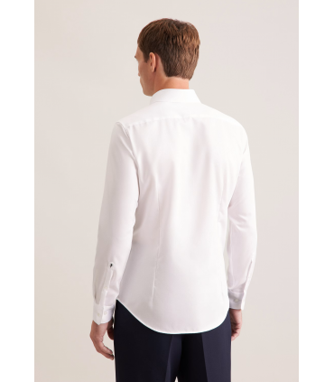 Chemise ml uni seidensticker 02ecru