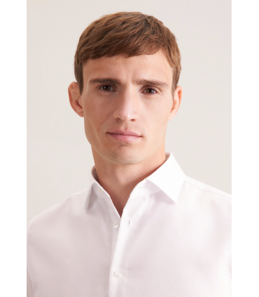 Chemise ml uni seidensticker 02ecru