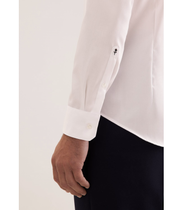 Chemise ml uni seidensticker 02ecru