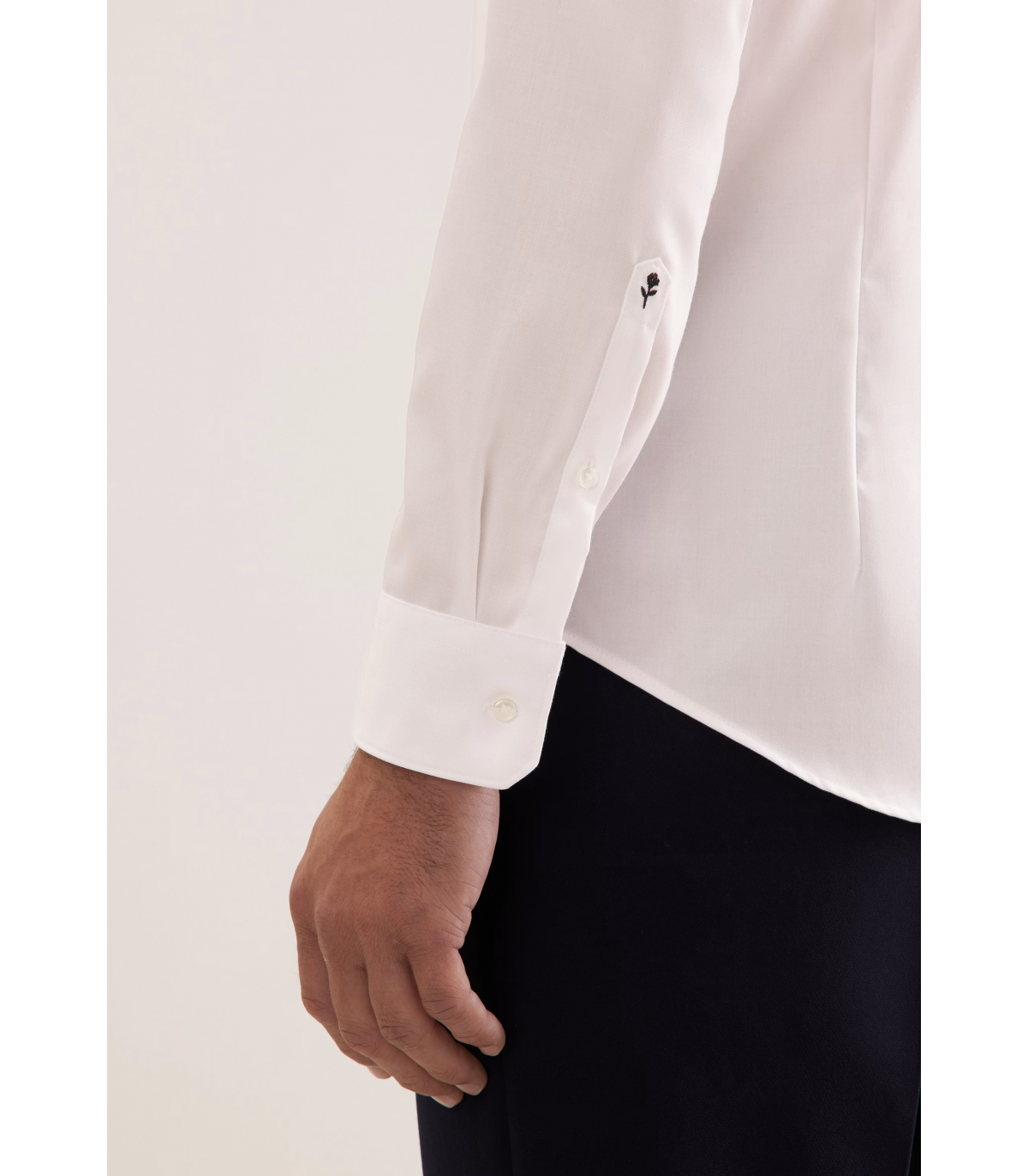 Chemise ml uni seidensticker 02ecru