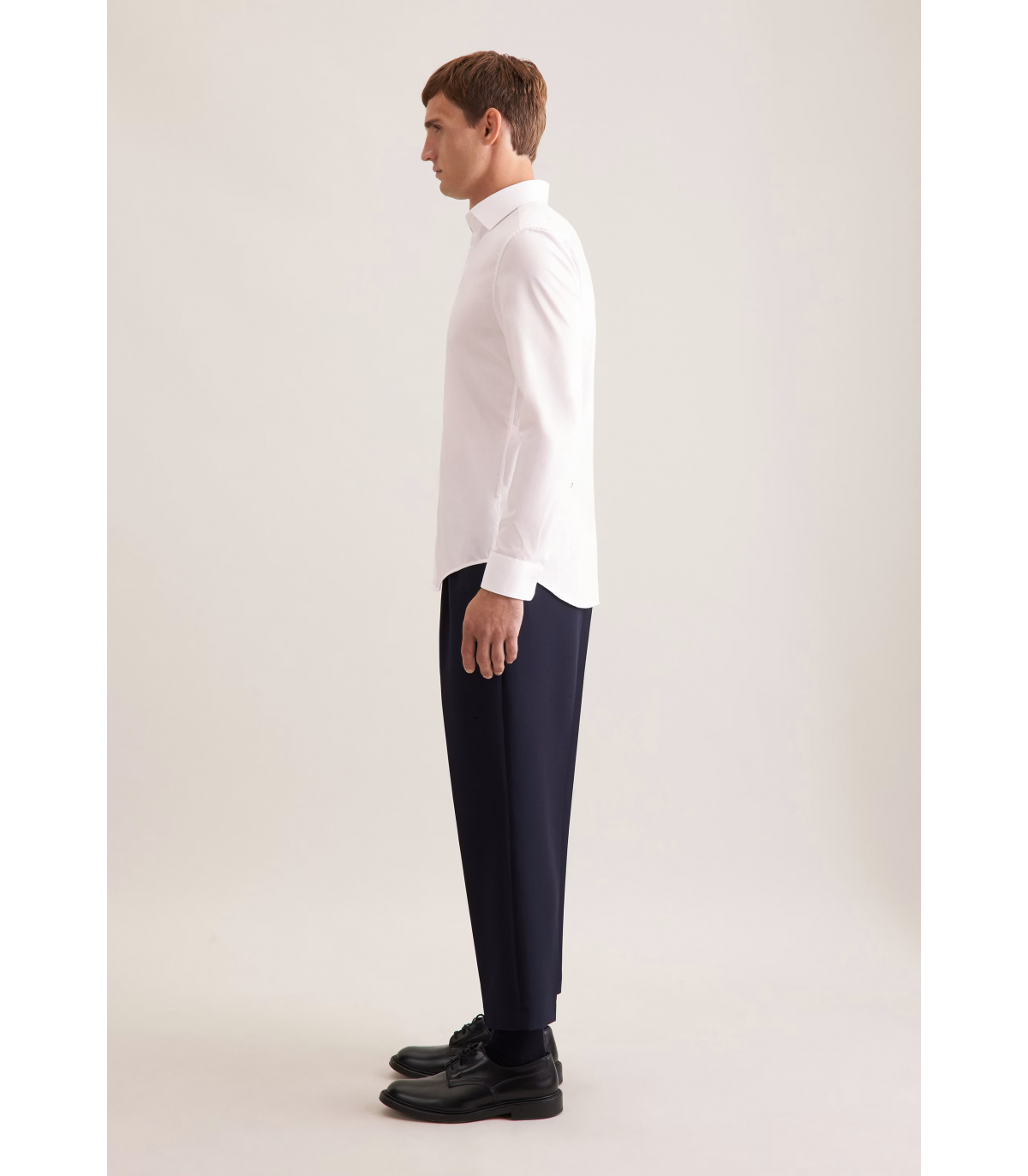Chemise ml uni seidensticker 02ecru