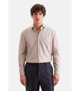 Chemise ml uni seidensticker 05beige