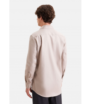 Chemise ml uni seidensticker 05beige