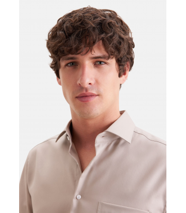 Chemise ml uni seidensticker 05beige
