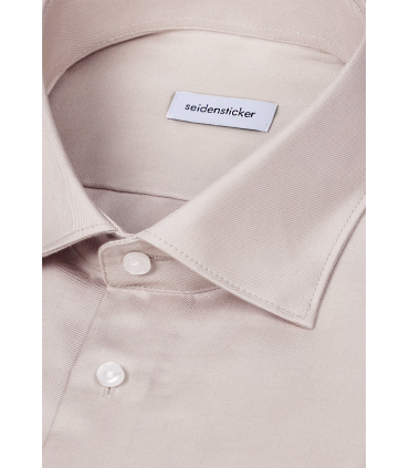 Chemise ml uni seidensticker 05beige