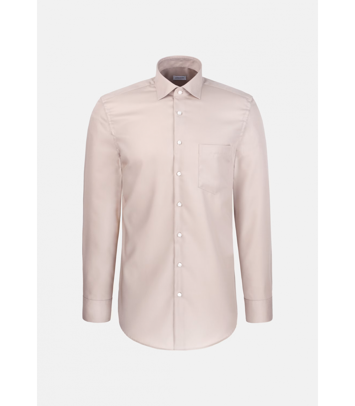 Chemise ml uni seidensticker 05beige