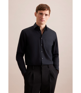 Chemise ml uni seidensticker 39noir