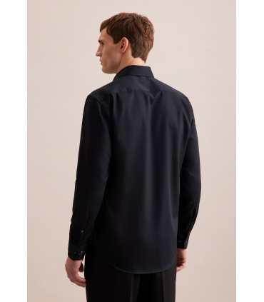 Chemise ml uni seidensticker 39noir