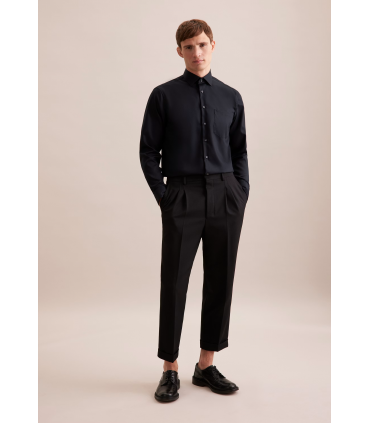 Chemise ml uni seidensticker 39noir