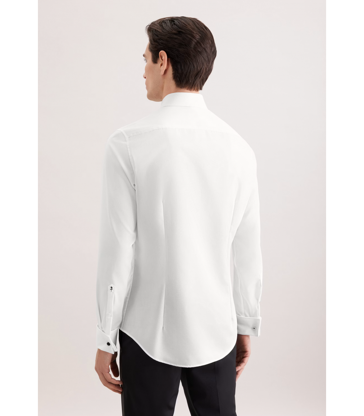 Chemise ml uni seidensticker 01blanc