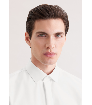 Chemise ml uni seidensticker 01blanc