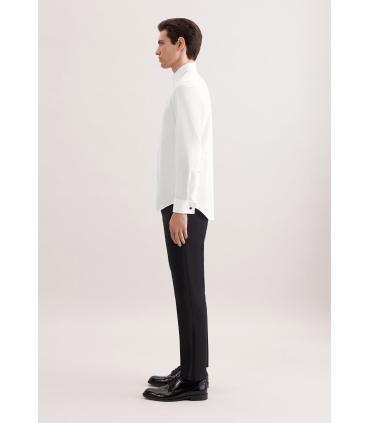 Chemise ml uni seidensticker 01blanc