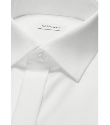 Chemise ml uni seidensticker 01blanc