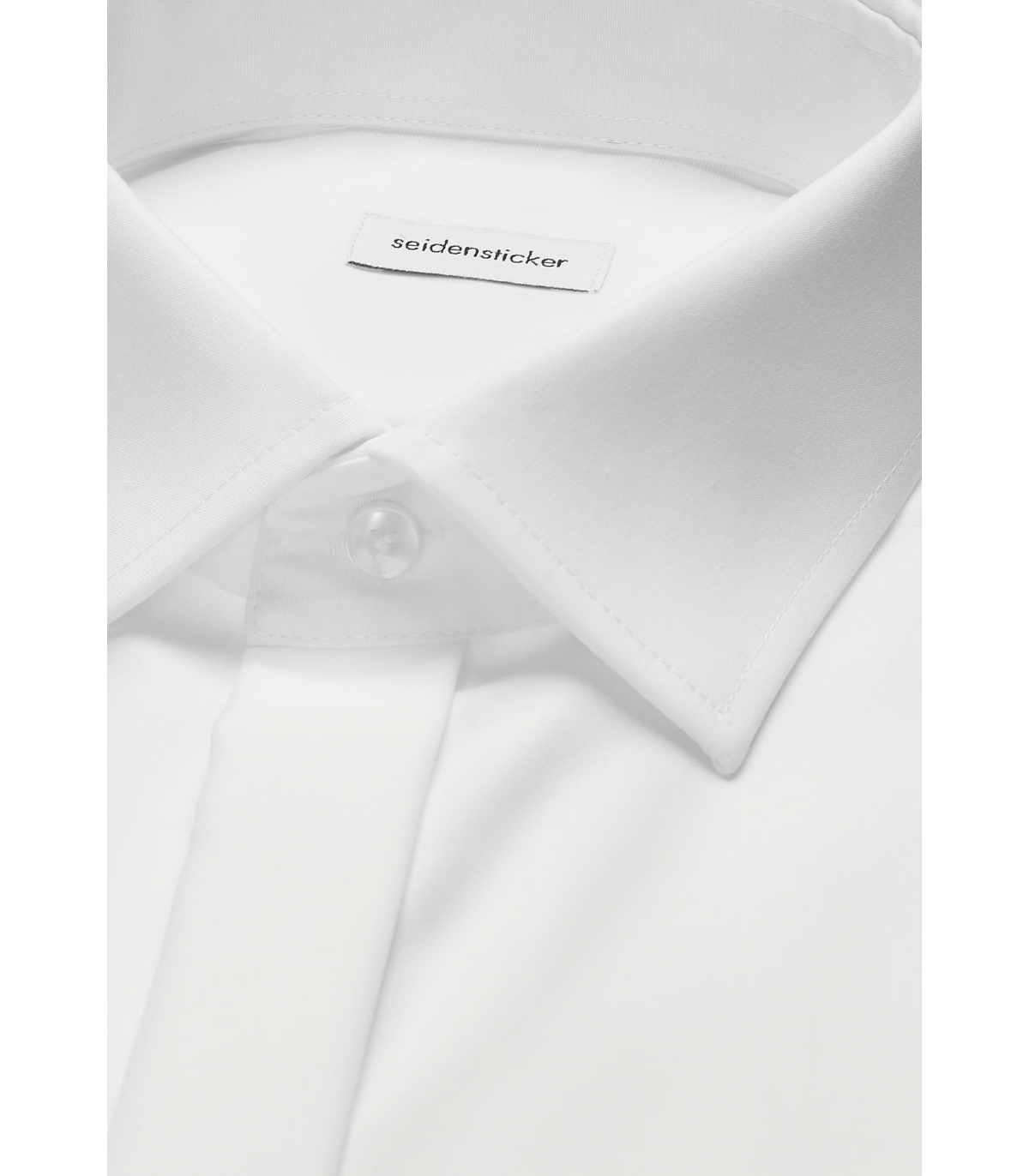 Chemise ml uni seidensticker 01blanc