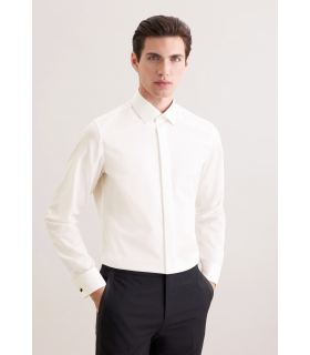 Chemise ml uni seidensticker 21ecru