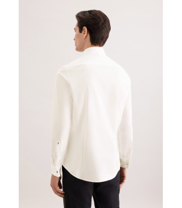 Chemise ml uni seidensticker 21ecru